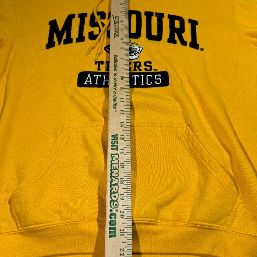 NCAA By KA Inc Missouri Tigers Pullover Hoodie Sweatshirt Men's Size S Yellow‎ - Picture 5 of 7